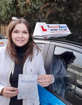 So happy that Magda passed at her 1st attempt with only 3minor faults after the effort and commitment she put into her lessons. A big thank you for your review on Google which is included in the comments below
