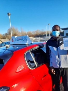 Congratulations to Samson after passing at his 1st attempt at Enfield test centre!! He also left a review on Google which is included in the comments below