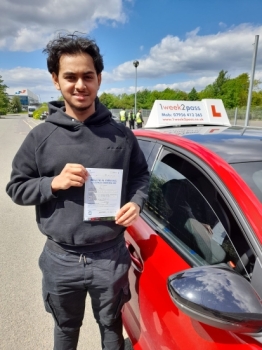 Congratulations Abdul on passing your test with our driving school and thank you for your review on Google